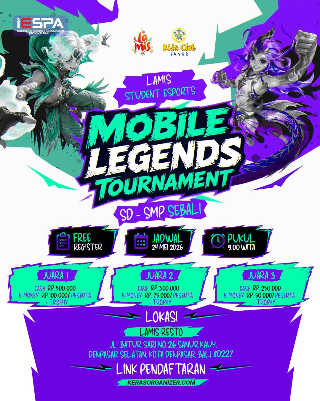 LAMIS Student Esports Mobile Legends Tournament Bali