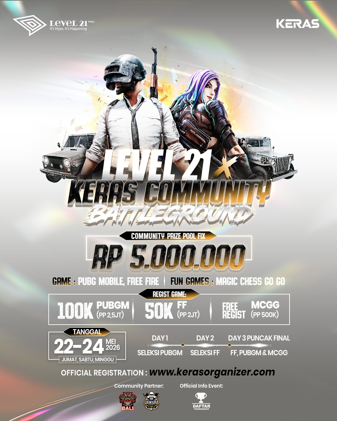 Level 21 x Keras Community Battleground